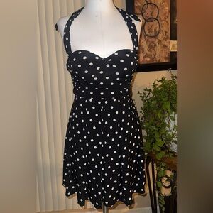 Built in bra Victoria’s Secret Polka Dot Halter Dress